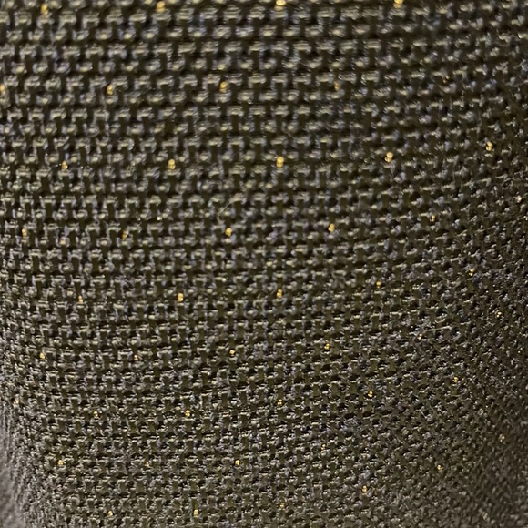 Ted Baker London navy blue with gold specs lined sleeveless dress - Picture 3 of 5